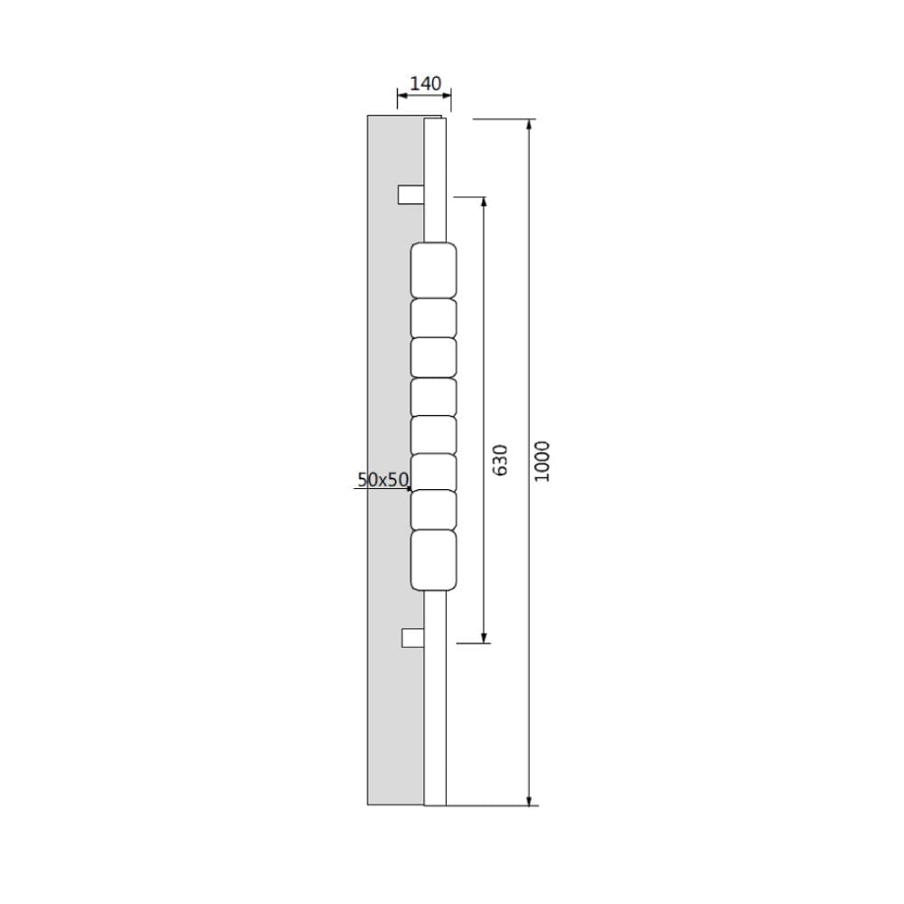 SOHO Çekme Kol 1000x630 MM Krom