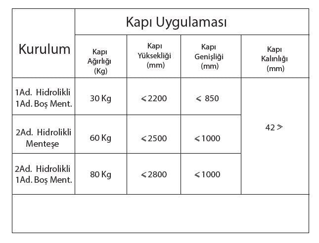 Soho Kapı Kapatıcı HDC 60 Serisi 60 kg Siyah