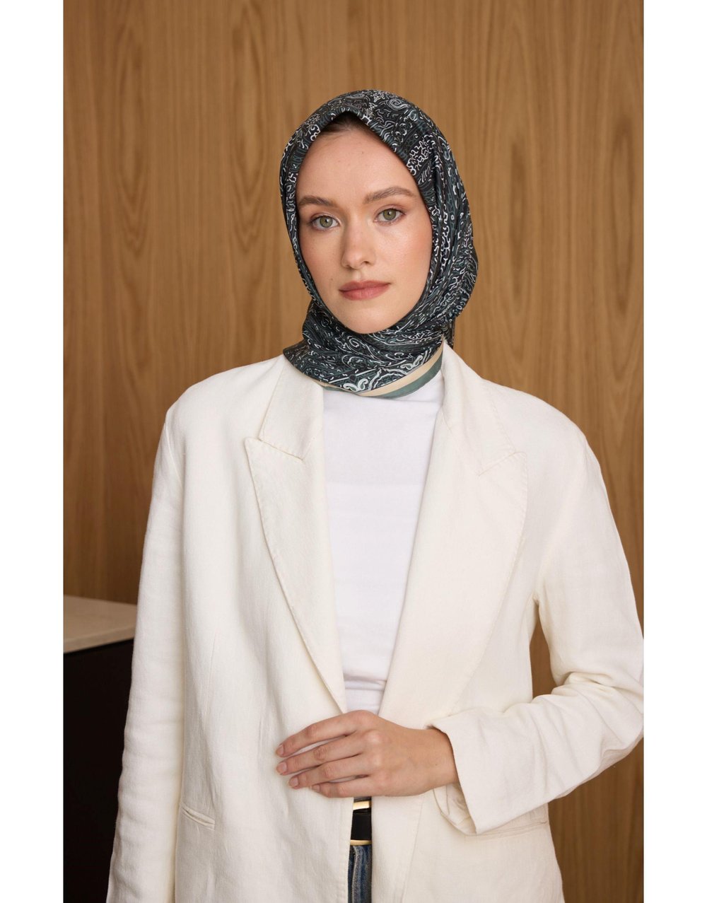 Haki Dora Twill Eşarp