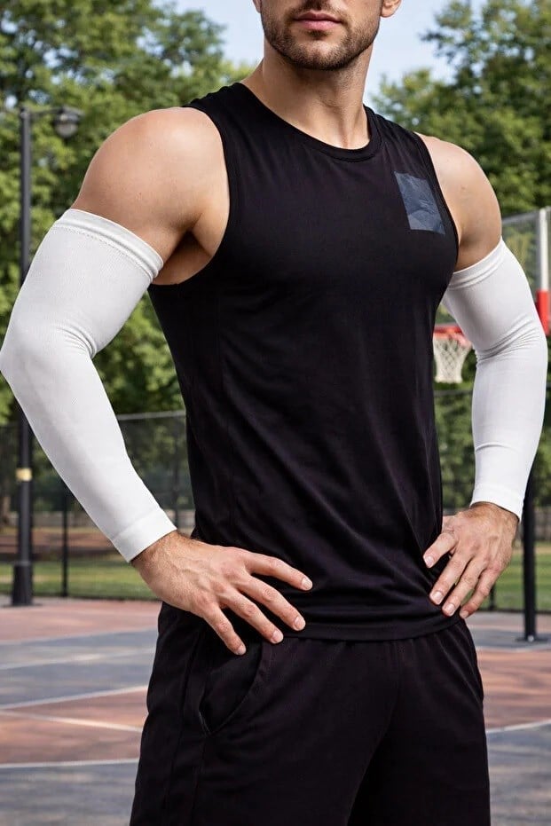 Schmilton 2 Adet Basketbol Kolluğu Voleybol Kolluğu Likralı Sporcu Kolluğu Tam Kol Çift Basketbol Kolluğu