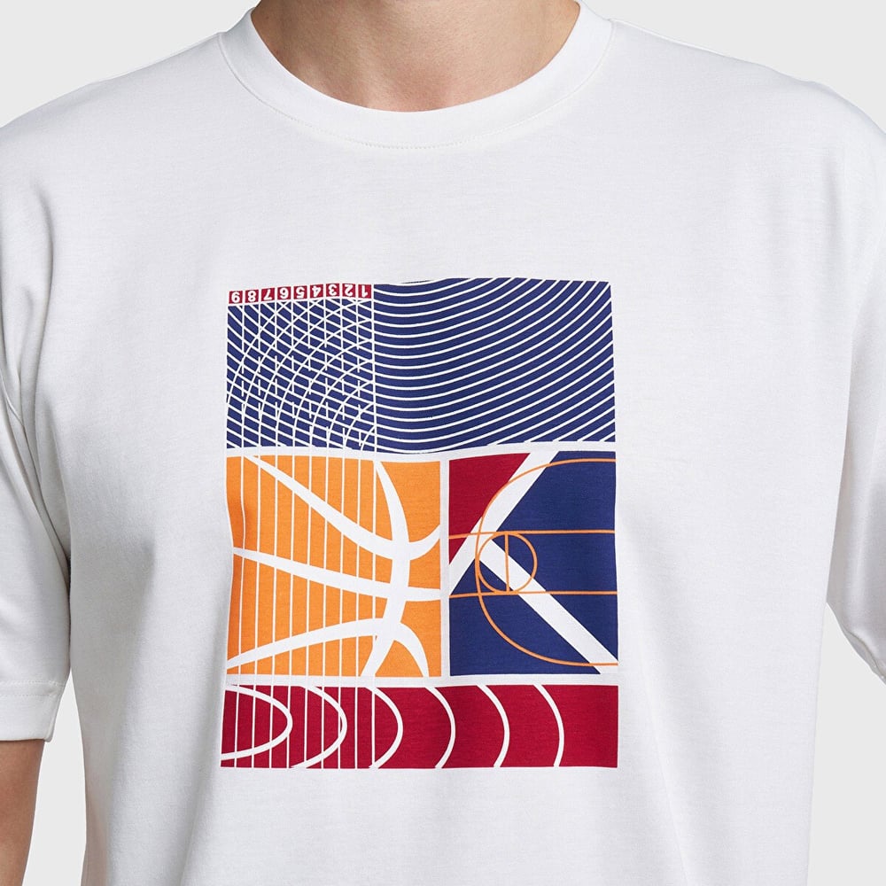 Lescon Erkek Basketbol Ekru Kısa Kol T-Shırt 26B-1053