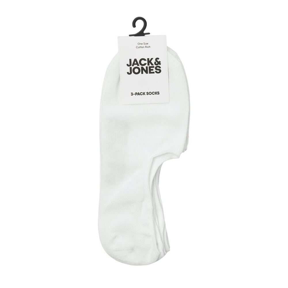 Jack & Jones Jacdouglas MULTI SHORT 3 Pack Beyaz Çorap