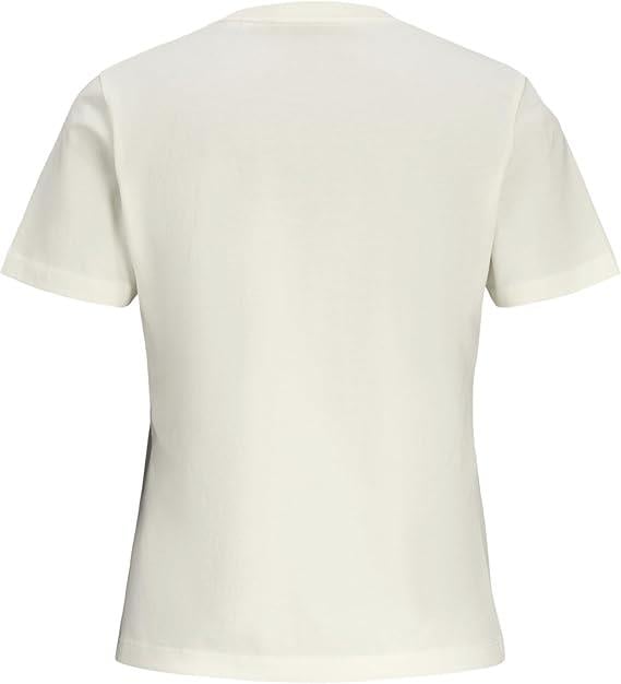 JJXX Jxava Reg Ss Tee Jrs Ekru Kadın Kısa Kol T-Shirt