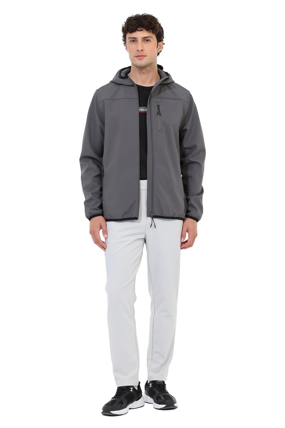Kinetix ML BASIC Softshell 6PR Erkek Antrasit Mont