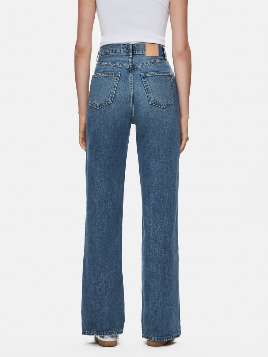 Ltb Vıonne HIGH LORWEN Geniş Paça Yüksek Bel Light indigo Jean Pantolon