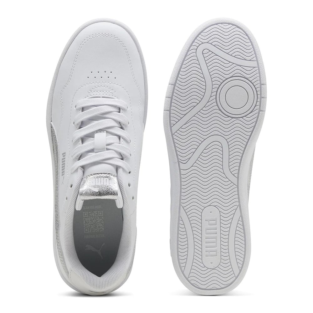 Puma Court Lally Metallic Whisper Kadın Beyaz Sneaker Ayakkabıı 40605802