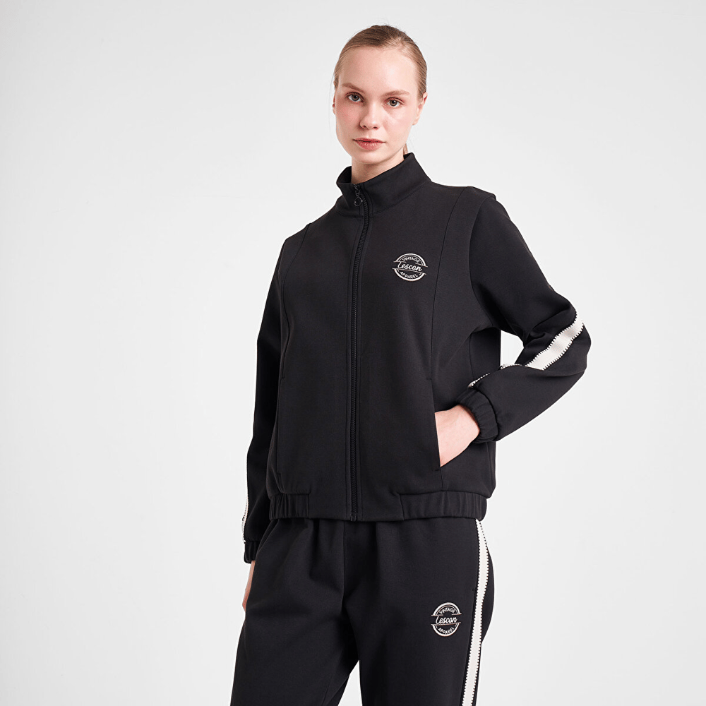 LESCON 25N-2138 Kadın Fermuarlı Sweatshirt