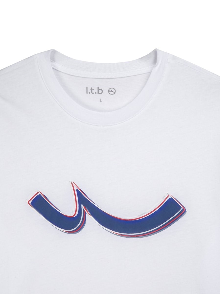 Ltb DETEYE Logo Baskılı Erkek Beyaz T-shırt