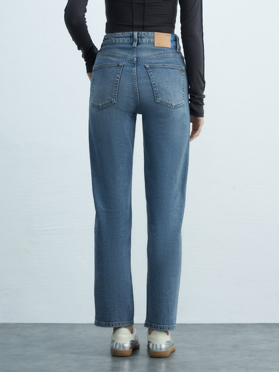 Ltb New Wanda VIRELIA Düz Paça Rahat Kesim Mid Indigo Jean Pantolon