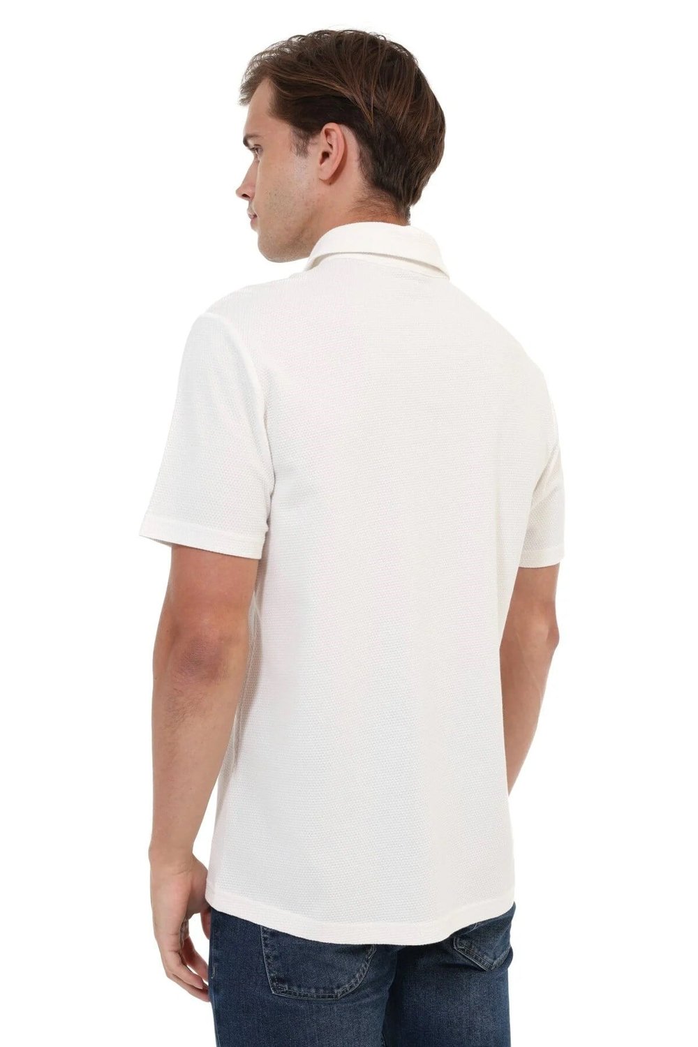 Kinetix MB LEGATO 12BS501 6FX Ekru Erkek Polo Yaka Kısa Kol T-Shirt