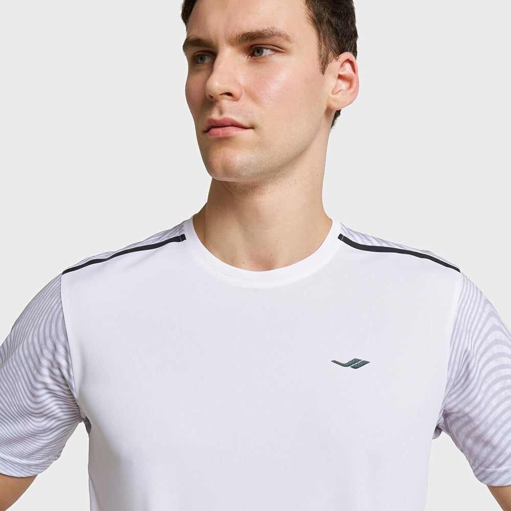 Lescon 26B-1024 Antrenman Kısa Kol Beyaz Erkek T-shirt 26BTEA001024