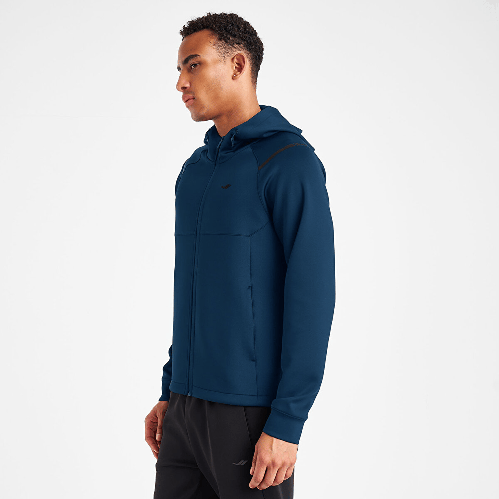 Lescon 25N-1163 Erkek Fermuarlı Kapüşonlu Sweatshirt