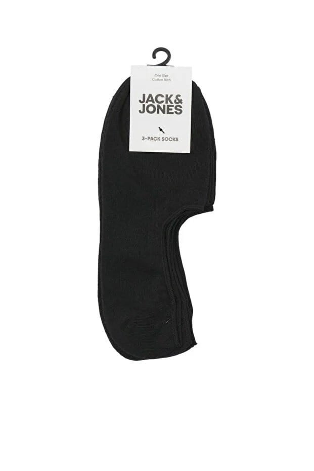 Jack & Jones Jacdouglas MULTI SHORT 3 Pack Siyah Erkek Çorap