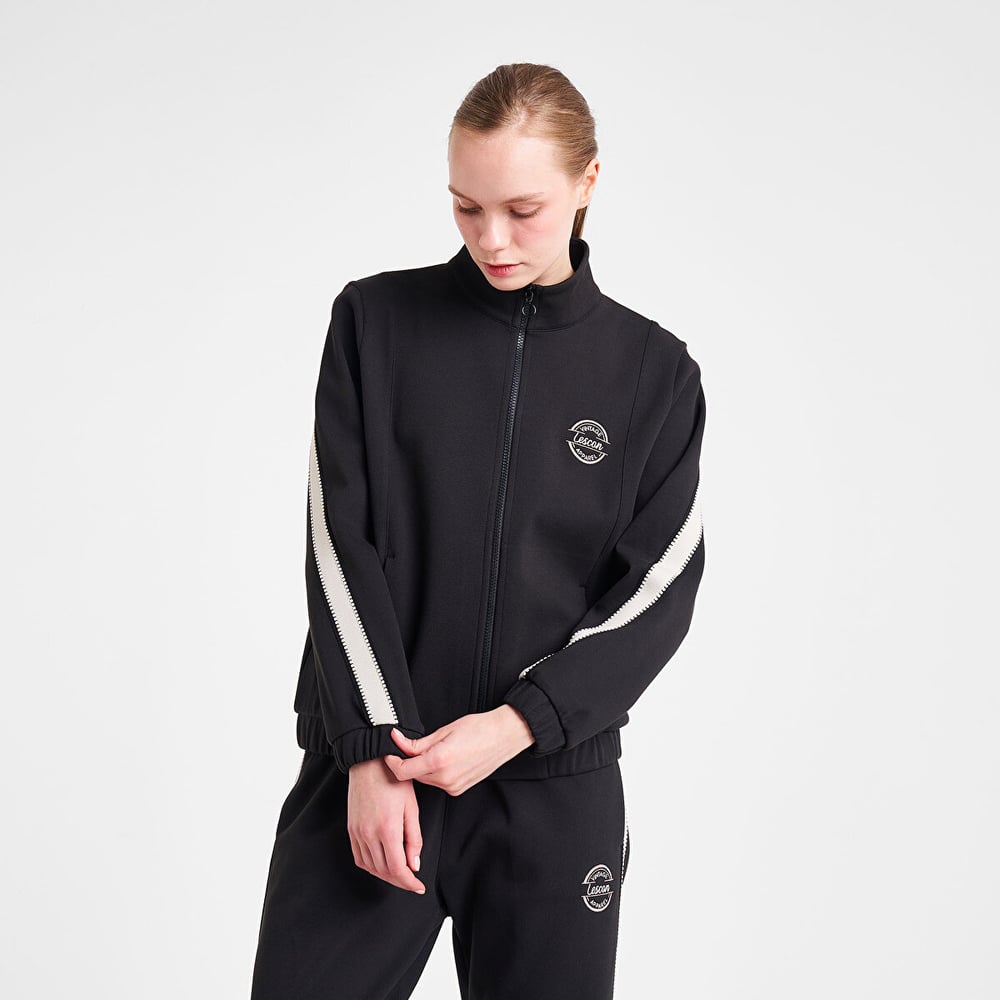 LESCON 25N-2138 Kadın Fermuarlı Sweatshirt