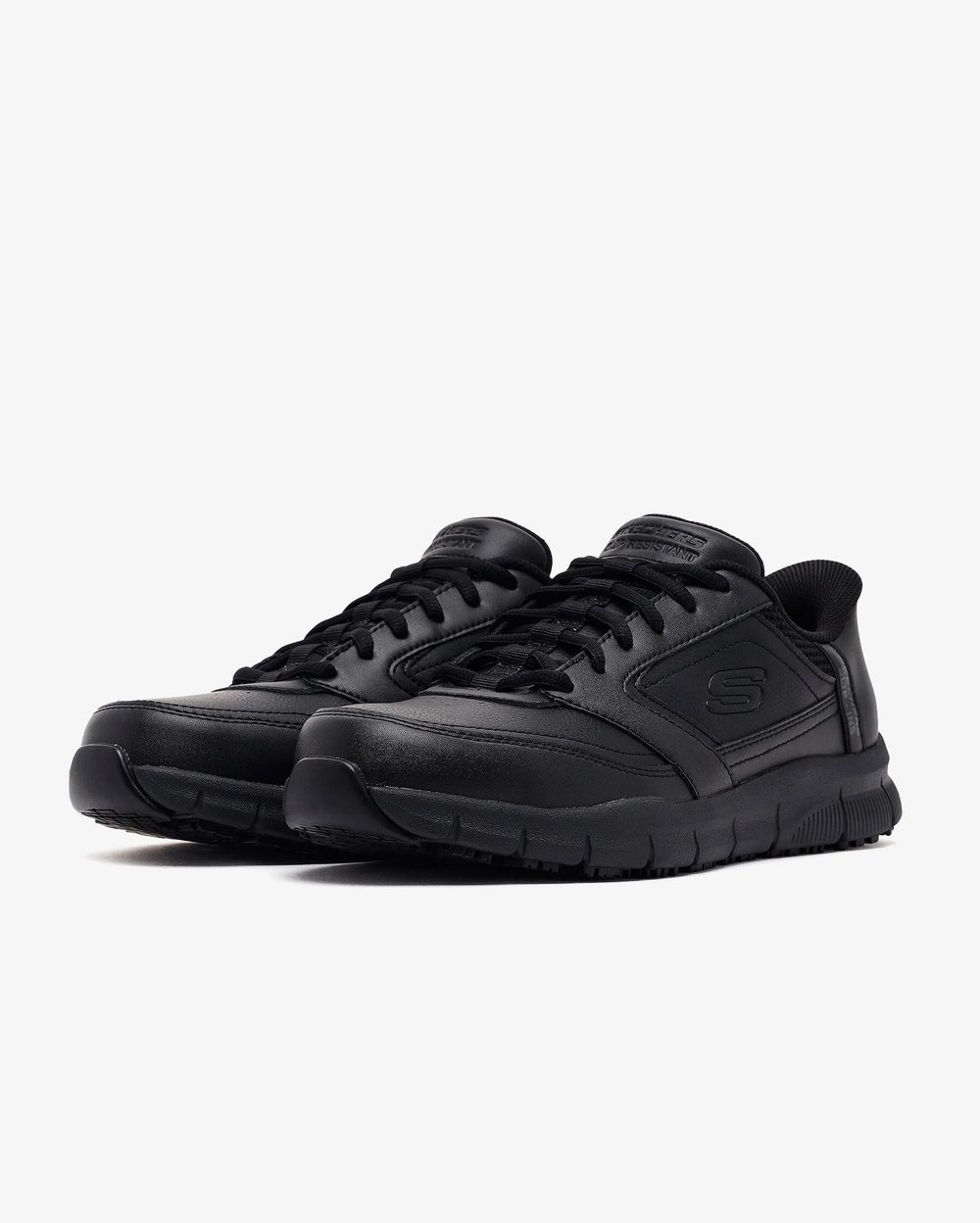 Skechers Nampa Portar Erkek Siyah Günlük kaymaz taban Slips-in Ayakkabı 200303 BLK