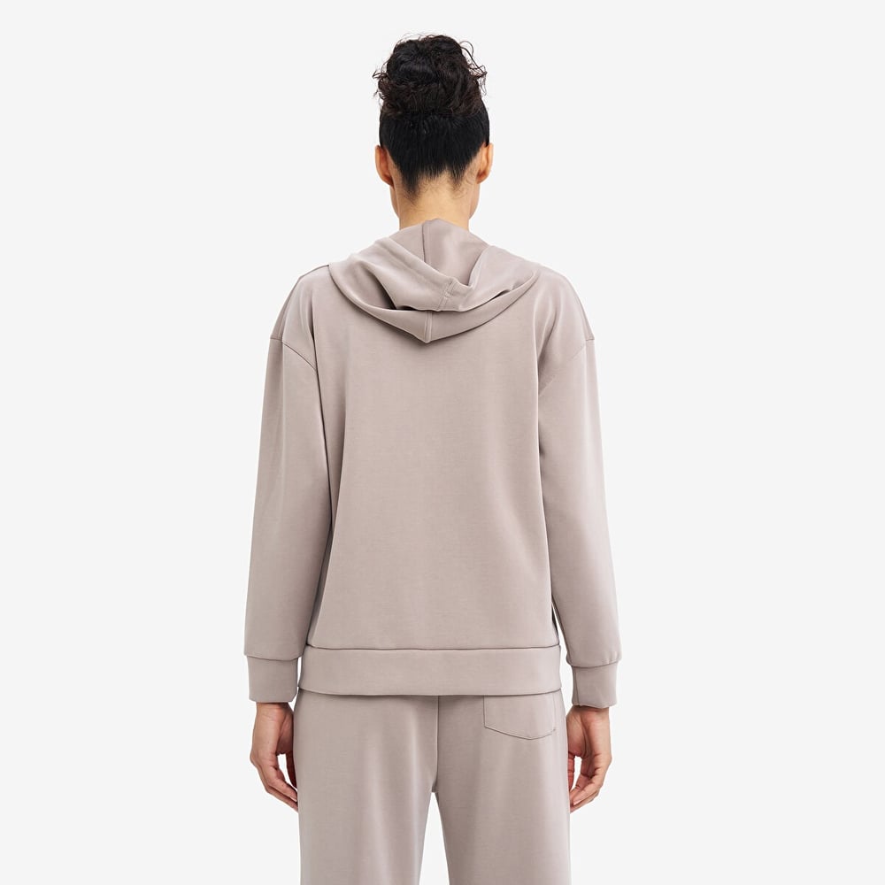 Lescon Kadın Fermuarlı Kapüşonlu Sweatshirt 26N-2103