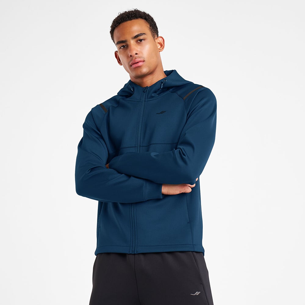 Lescon 25N-1163 Erkek Fermuarlı Kapüşonlu Sweatshirt