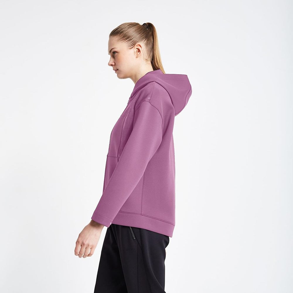 Lescon Kadın Fermuarlı Kapüşonlu Sweatshirt  24N-2126 24NTBL002126