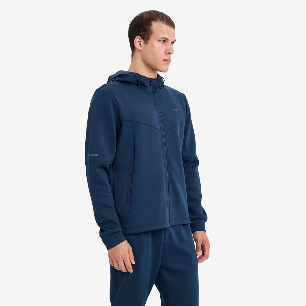 Lescon Erkek Fermuarlı Kapüşonlu Sweatshirt 26N-1163