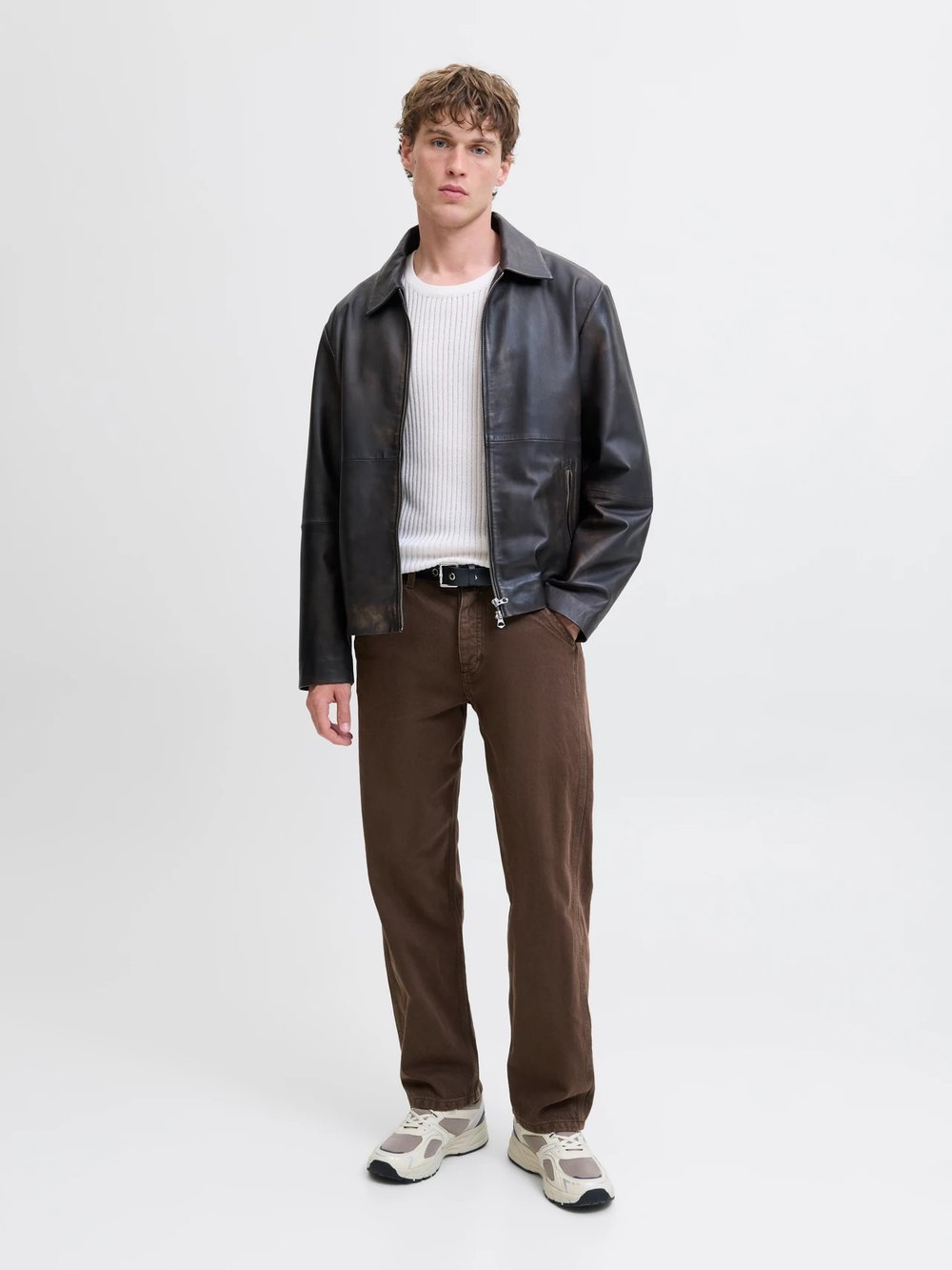 Jack&Jones JJIEDDIE JJWORKER MF 140 NOOS Loose fit jeans Kot Pantolon