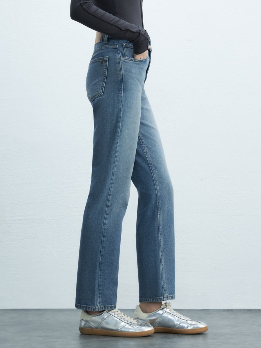 Ltb New Wanda VIRELIA Düz Paça Rahat Kesim Mid Indigo Jean Pantolon