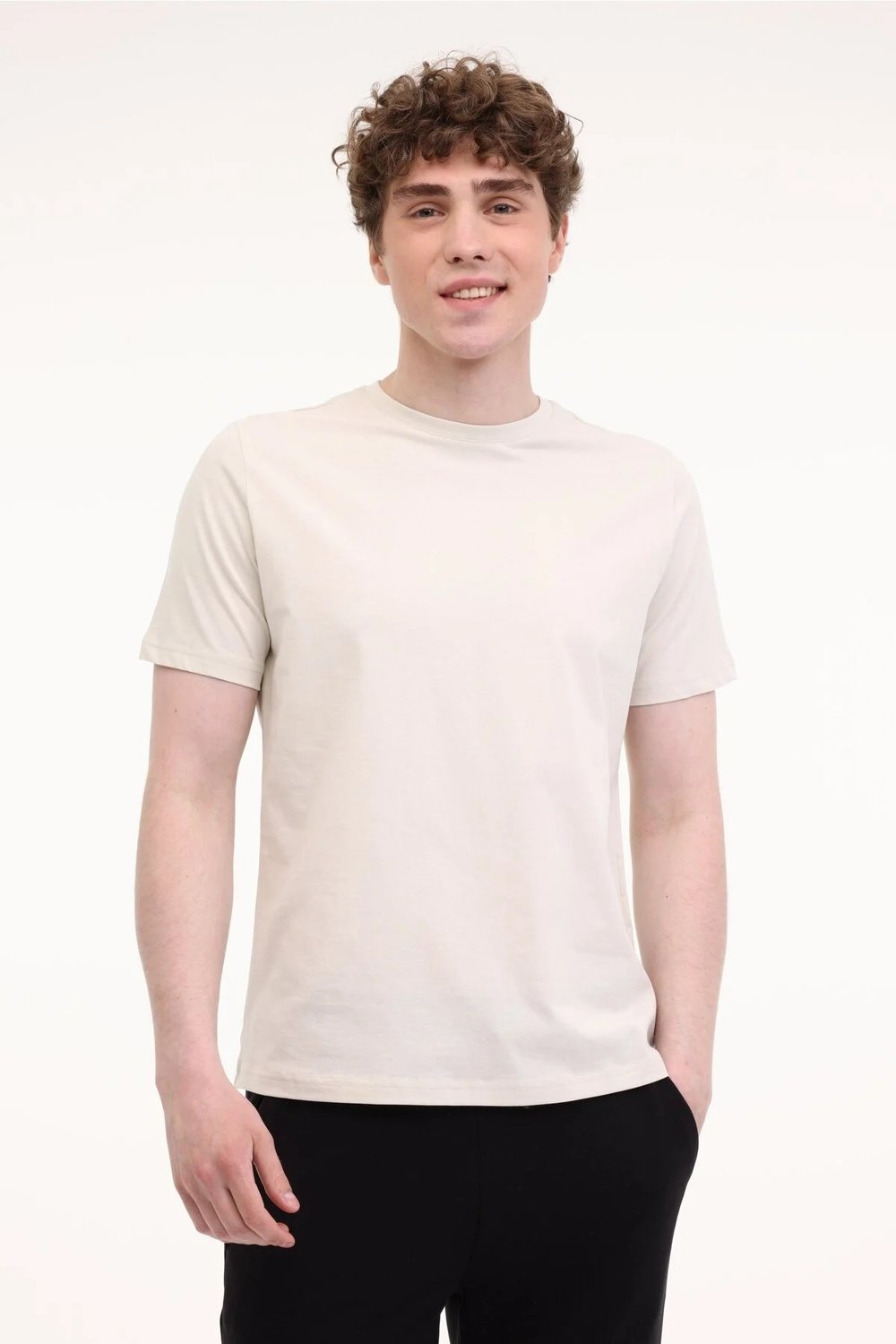 Kinetix MB PAM C 11SN220 6FX  Erkek Vizon Kısa Kol T-Shirt