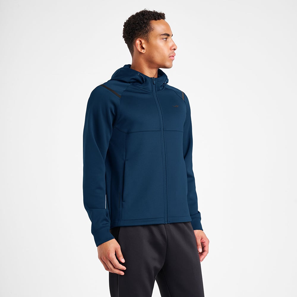 Lescon 25N-1163 Erkek Fermuarlı Kapüşonlu Sweatshirt