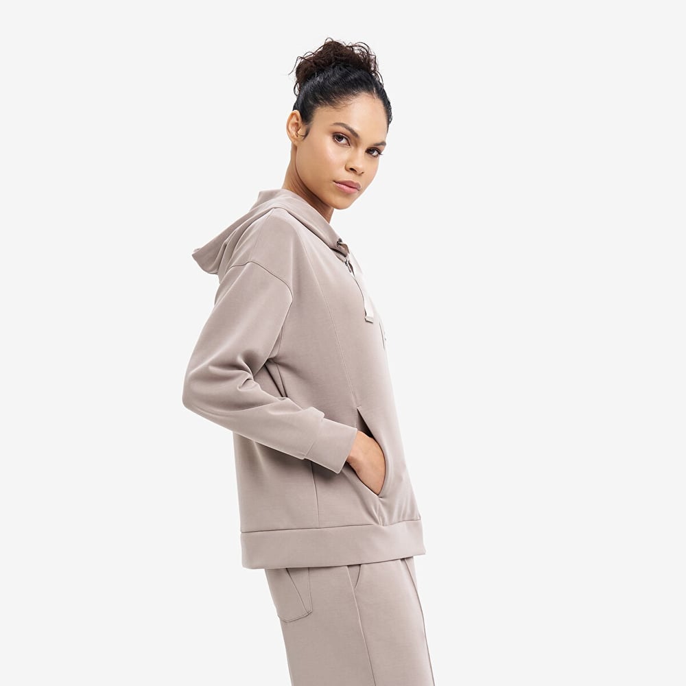 Lescon Kadın Fermuarlı Kapüşonlu Sweatshirt 26N-2103