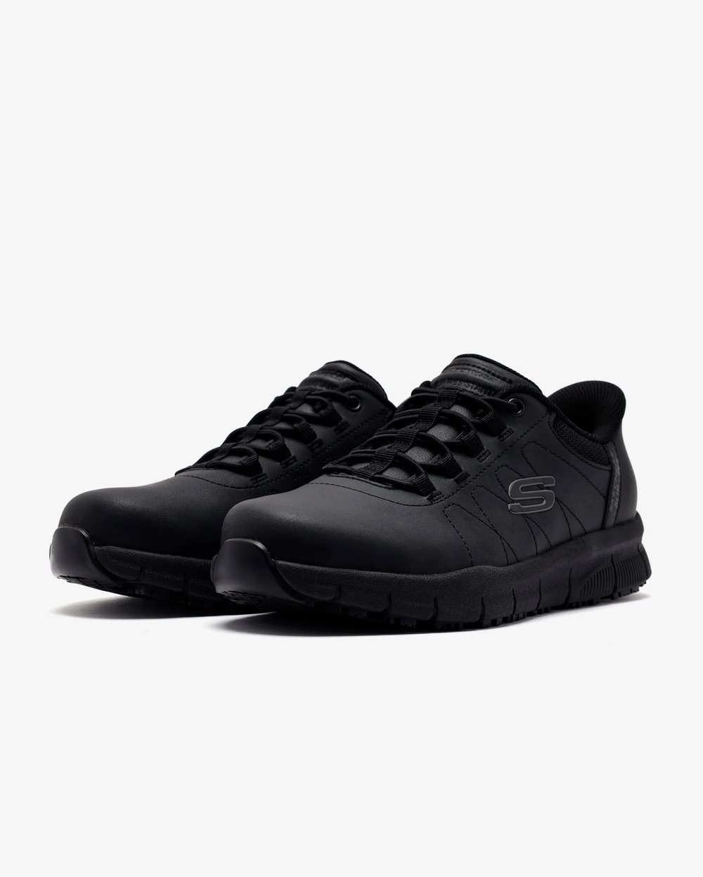Skechers Kaymaz taban Work Nampa Kadın Ayakkabı- 108214-BLK