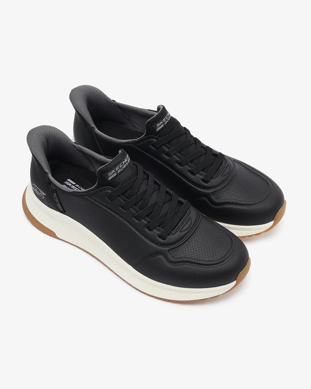 Skechers Bobs Squad 4 - Direct Step 118424 BLK Erkek Siyah Spor Ayakkabı