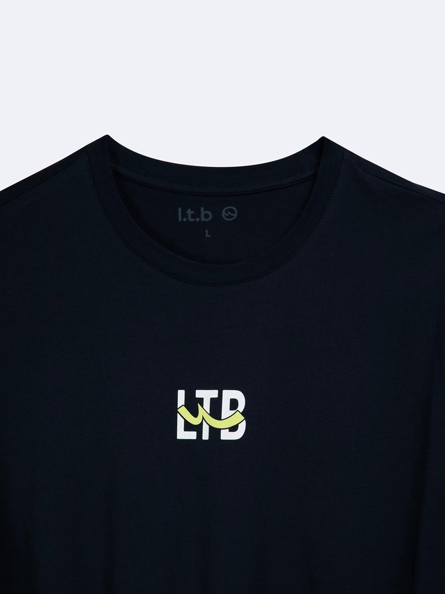 Ltb LEKEDA Logo Baskılı Lacivert Erkek Kısa Kol T-shırt