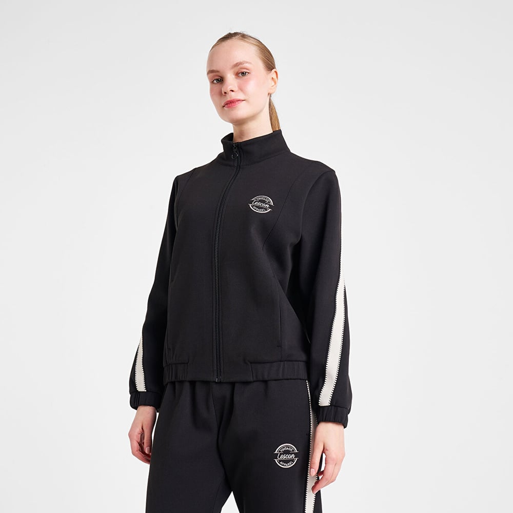 LESCON 25N-2138 Kadın Fermuarlı Sweatshirt