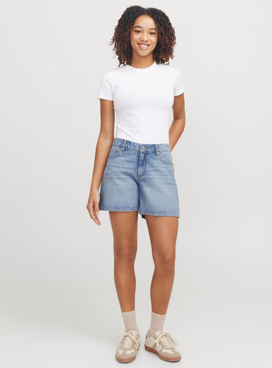 Jack&Jones JXLAURA SHORT MW DENIM SHORTS DNM SN Kadın Denım Şort
