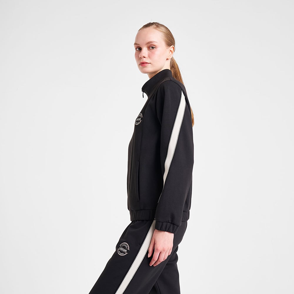 LESCON 25N-2138 Kadın Fermuarlı Sweatshirt