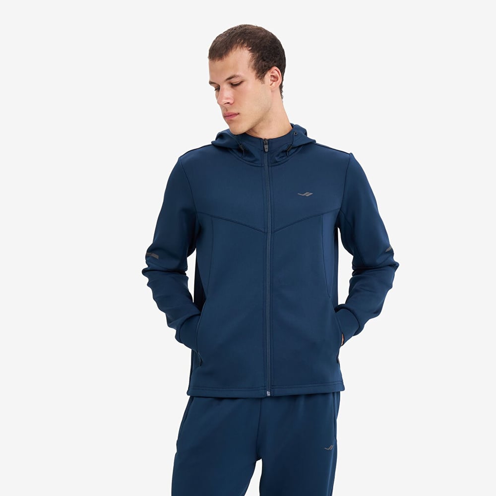Lescon Erkek Fermuarlı Kapüşonlu Sweatshirt 26N-1163