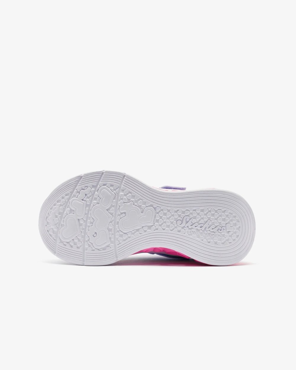 Skechers Flutter Heart Lights Groovy Swirl 303253L LVAQ Büyük Kız Çocuk Mor Işıklı Spor Ayakkabı