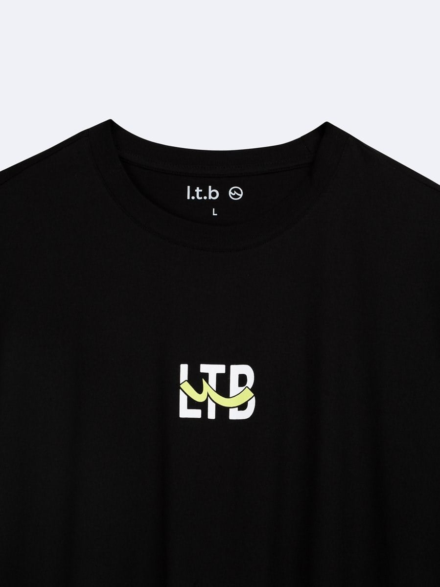 Ltb LEKEDA Logo Baskılı Siyah Erkek Kısa Kol T-shırt