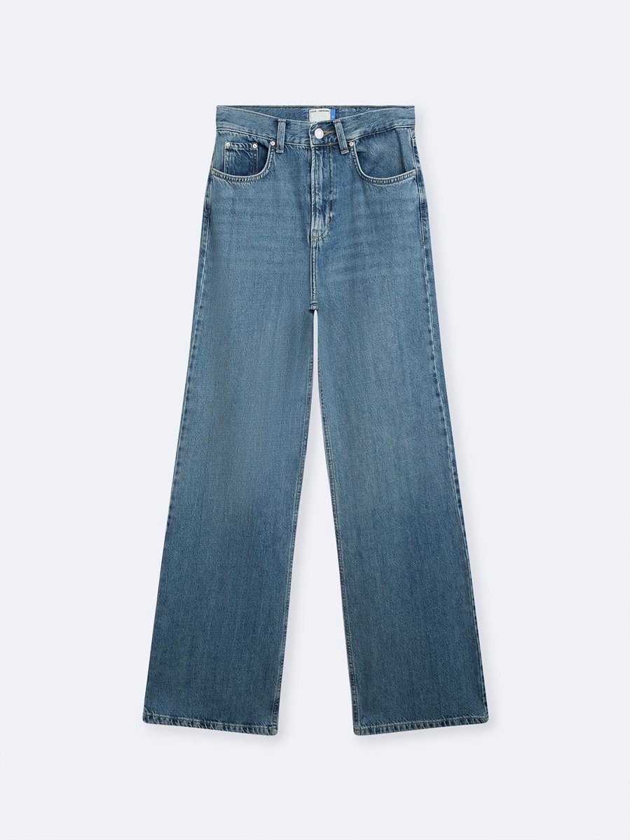 Ltb Vıonne HIGH LORWEN Geniş Paça Yüksek Bel Light indigo Jean Pantolon
