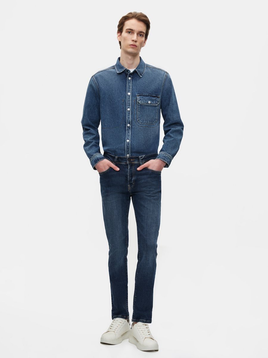 Ltb SAWYER P HAROLD Dar Paça Orta Bel Dark indigo Jean Pantolon