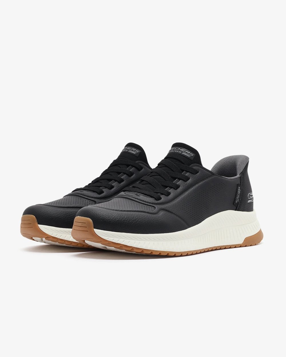 Skechers Bobs Squad 4 - Direct Step 118424 BLK Erkek Siyah Spor Ayakkabı