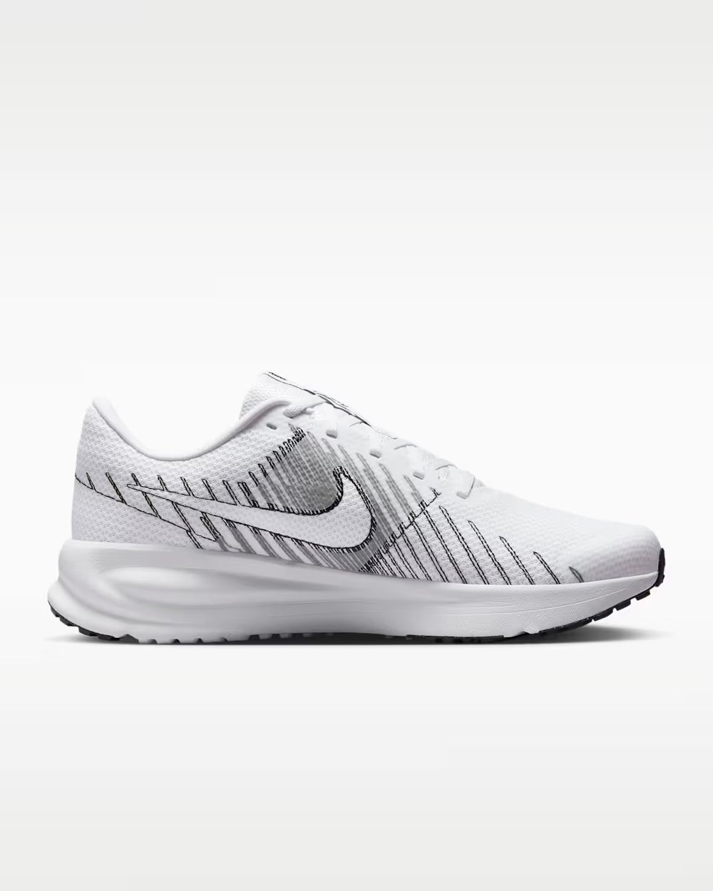 Nike Run Defy Erkek Beyaz Siyah Koşu Ayakkabısı HM9594-102