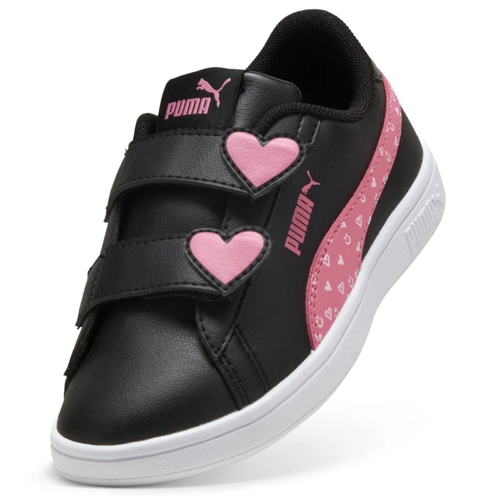 Puma Smash 3.0 Hearty Inf Bebek Spor Ayakkabı Siyah Pembe