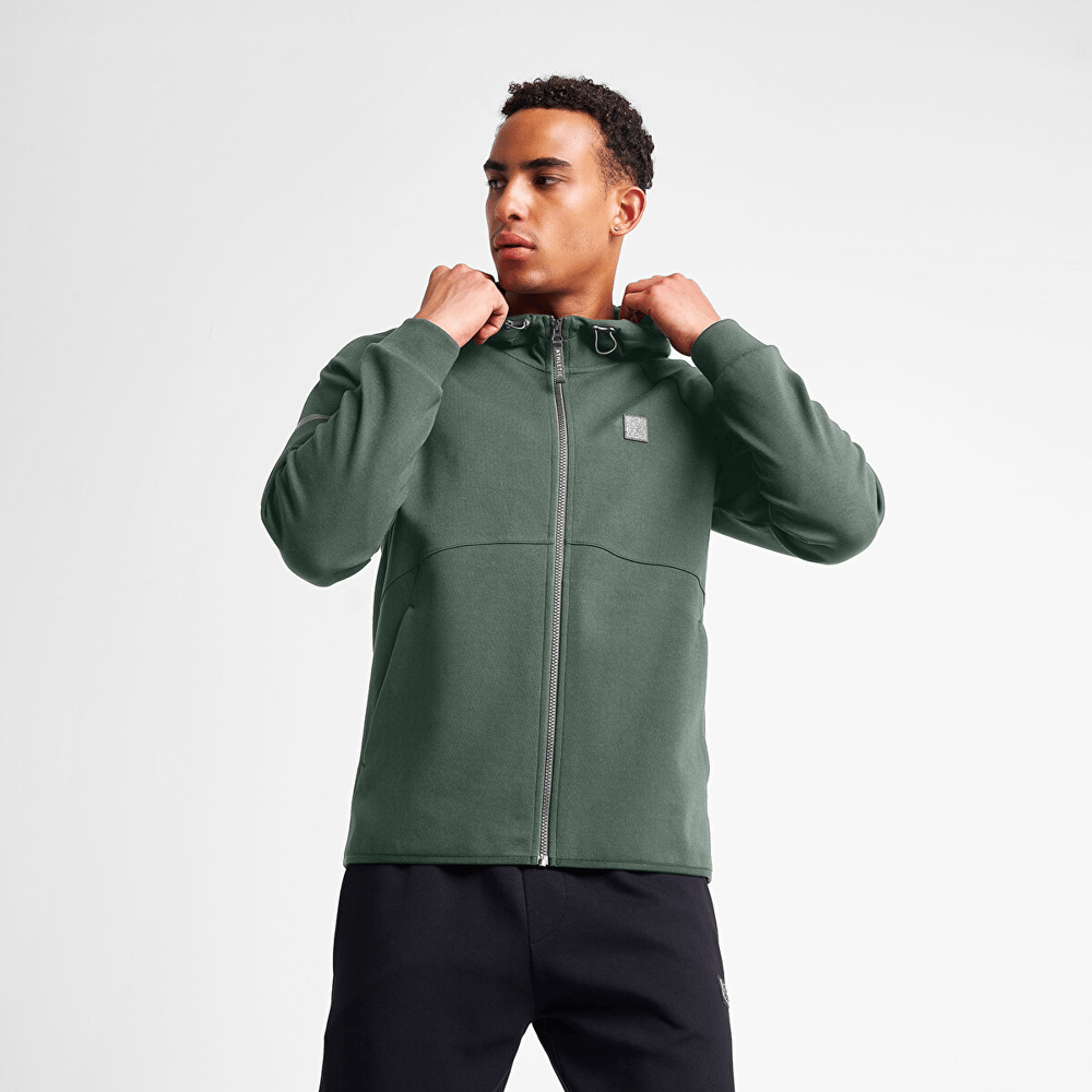 Lescon 25N-1101 Erkek Fermuarlı Kapüşonlu Sweatshirt