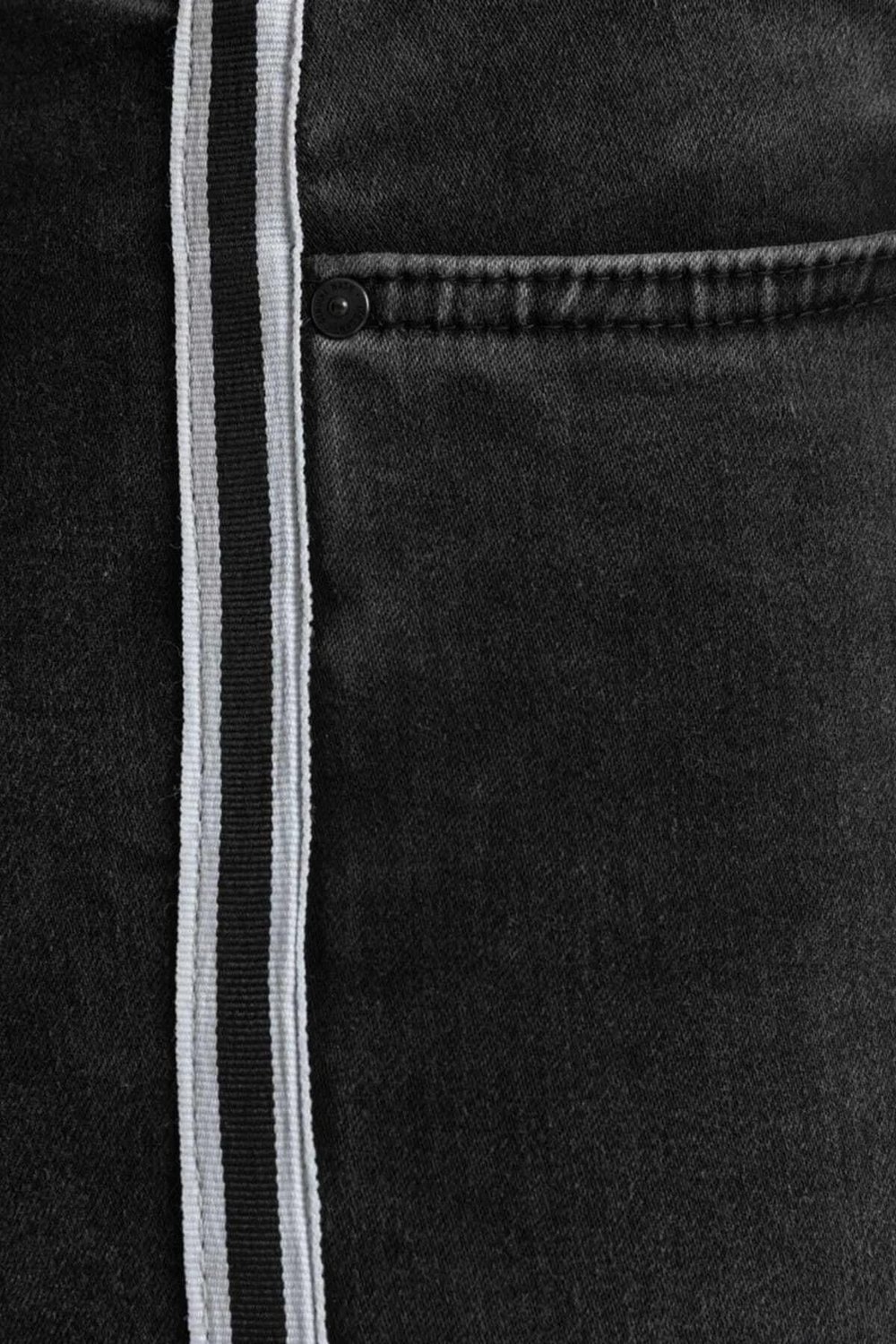 Ltb LONIA WHITE STRIPED BLACK ROUTE Kadın Skinny Jean Pantolon
