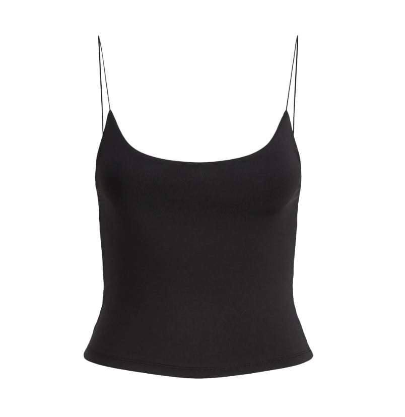 Jack & Jones JXVERONA CROPPED SINGLET JRS RT İp Aakı Siyah Atlet
