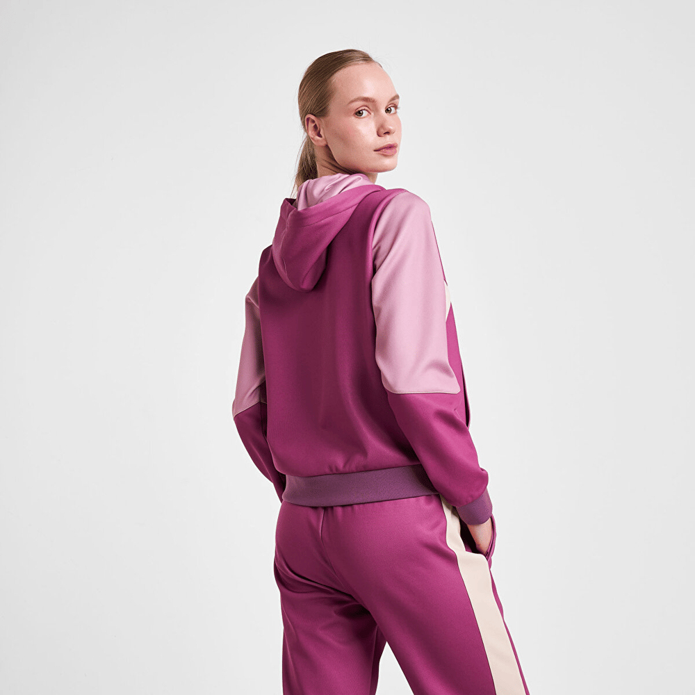 LESCON 25N-2131 Kadın Fermuarlı Kapüşonlu Sweatshirt
