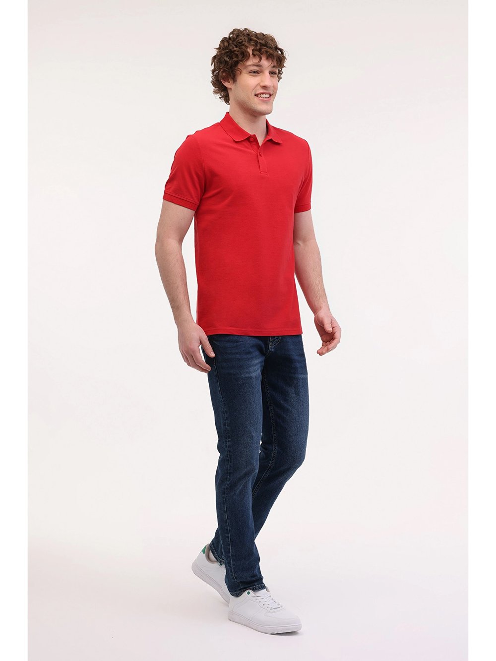 KinetixMB PAM 12SN328 6FX Kırmızı Erkek Polo Yaka Kısa Kol T-Shirt