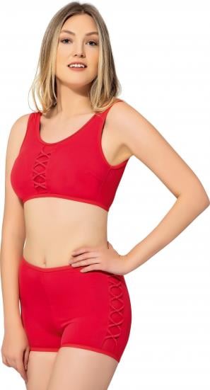 Argisa Tüllü Detaylı Şortlu Bikini