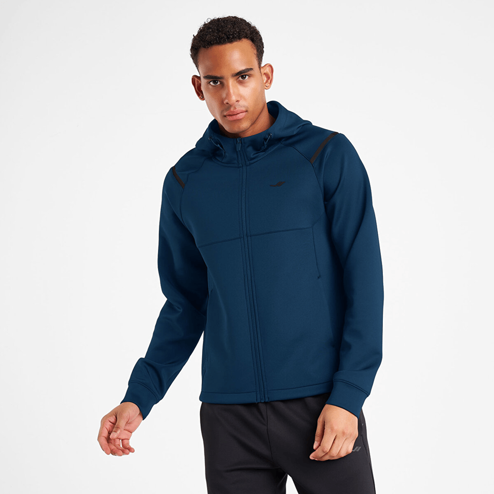 Lescon 25N-1163 Erkek Fermuarlı Kapüşonlu Sweatshirt