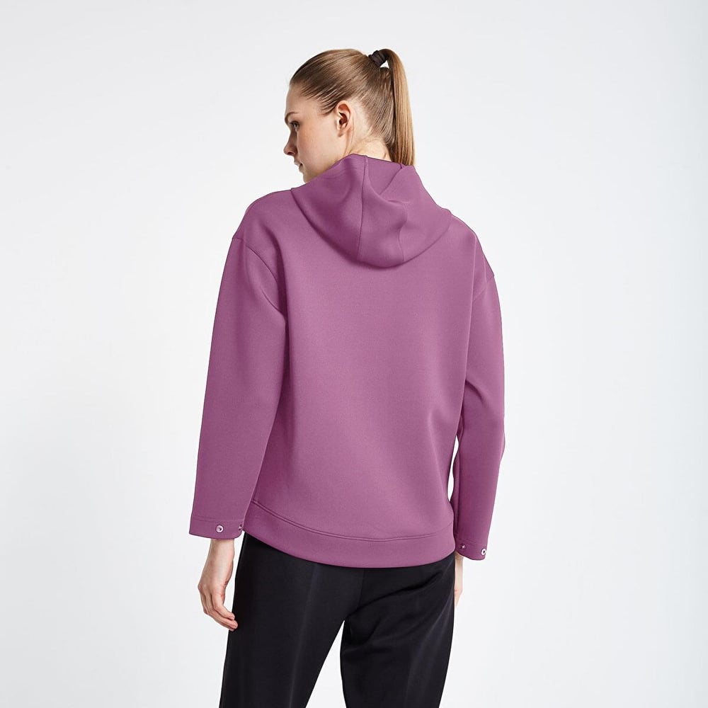 Lescon Kadın Fermuarlı Kapüşonlu Sweatshirt  24N-2126 24NTBL002126
